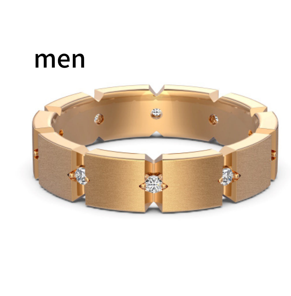 Sterling Silver Men And Women Couple Rings