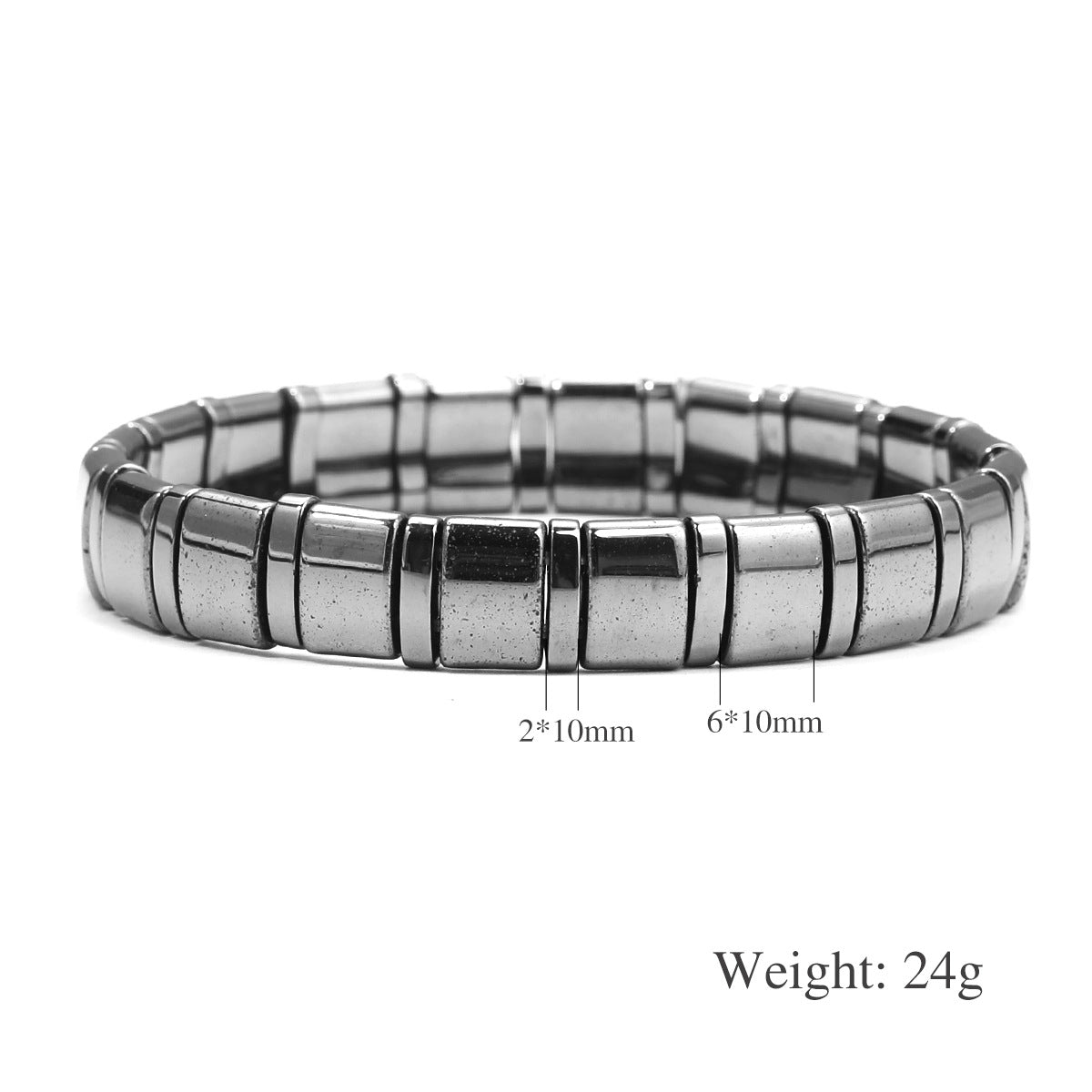 Black Tourmaline Magnetic Therapy Bracelet For Men And Women Round Bead Couples Accessory Bangle