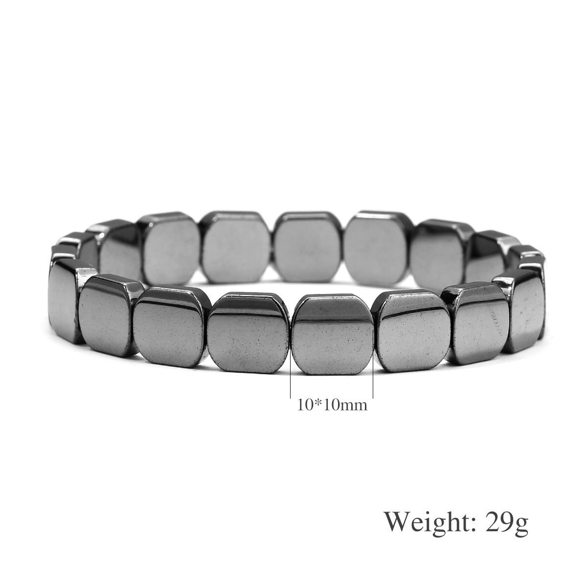 Black Tourmaline Magnetic Therapy Bracelet For Men And Women Round Bead Couples Accessory Bangle