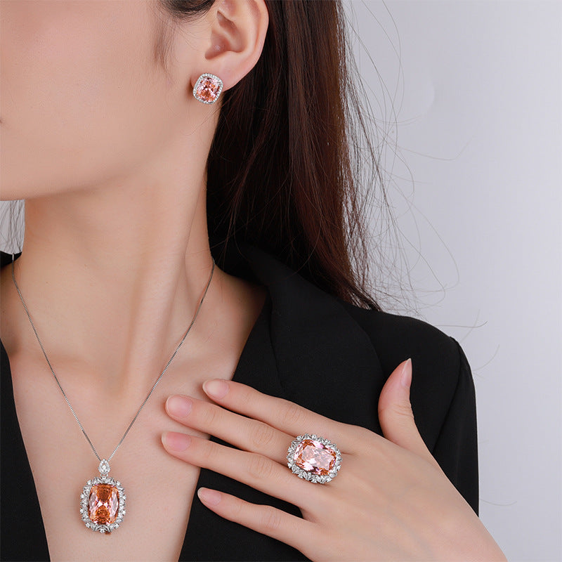 New Arrival Imitation Bird's Nest Chopard-style Elegant Women's Set