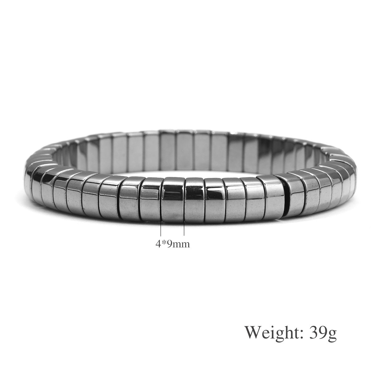 Black Tourmaline Magnetic Therapy Bracelet For Men And Women Round Bead Couples Accessory Bangle