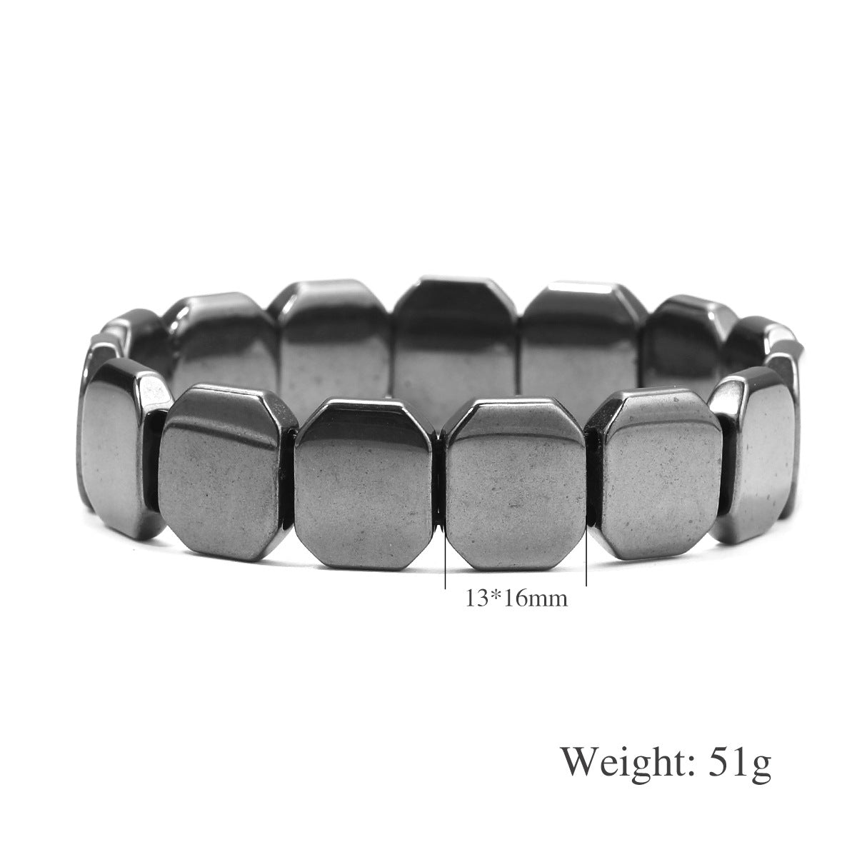 Black Tourmaline Magnetic Therapy Bracelet For Men And Women Round Bead Couples Accessory Bangle