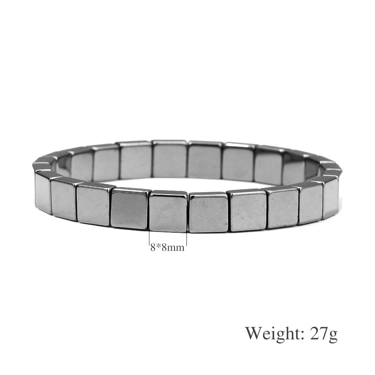 Black Tourmaline Magnetic Therapy Bracelet For Men And Women Round Bead Couples Accessory Bangle