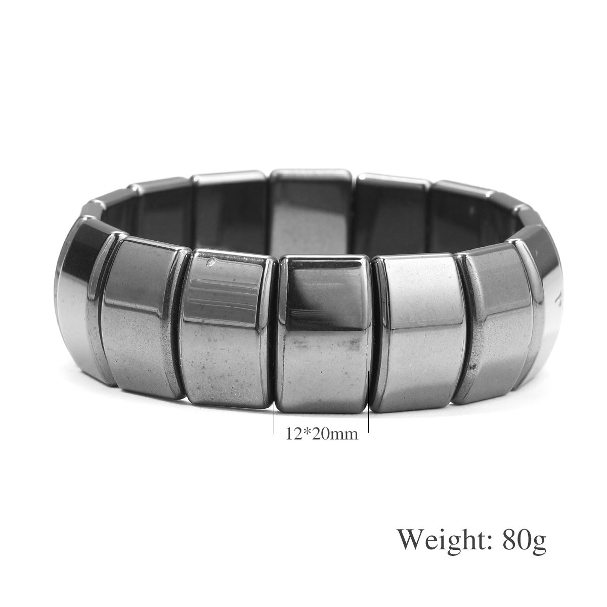 Black Tourmaline Magnetic Therapy Bracelet For Men And Women Round Bead Couples Accessory Bangle