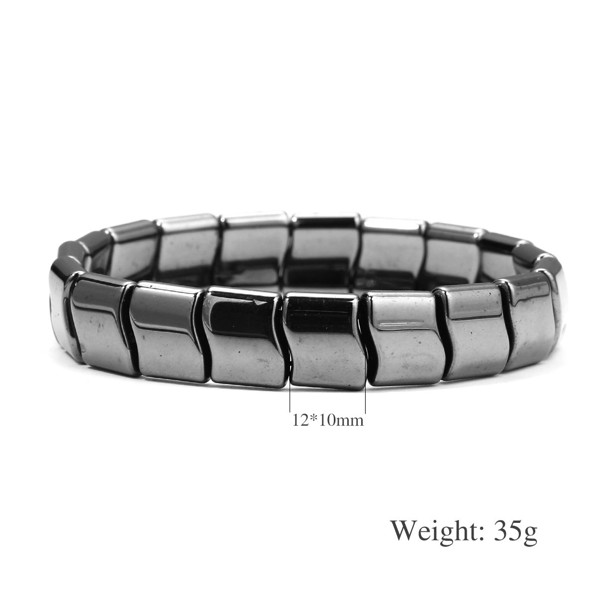 Black Tourmaline Magnetic Therapy Bracelet For Men And Women Round Bead Couples Accessory Bangle