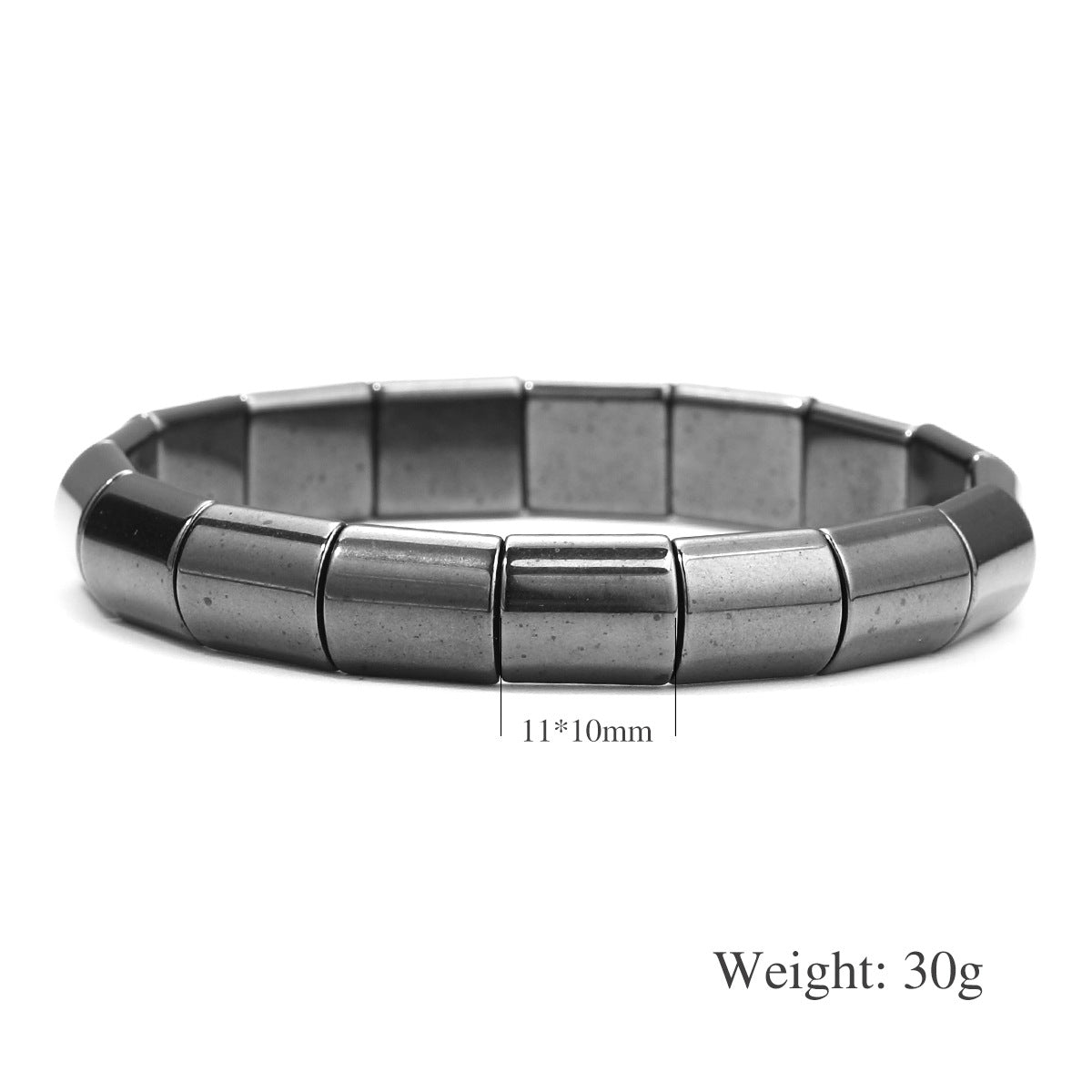 Black Tourmaline Magnetic Therapy Bracelet For Men And Women Round Bead Couples Accessory Bangle