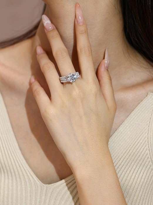 Moissanite Engagement Rings For Women