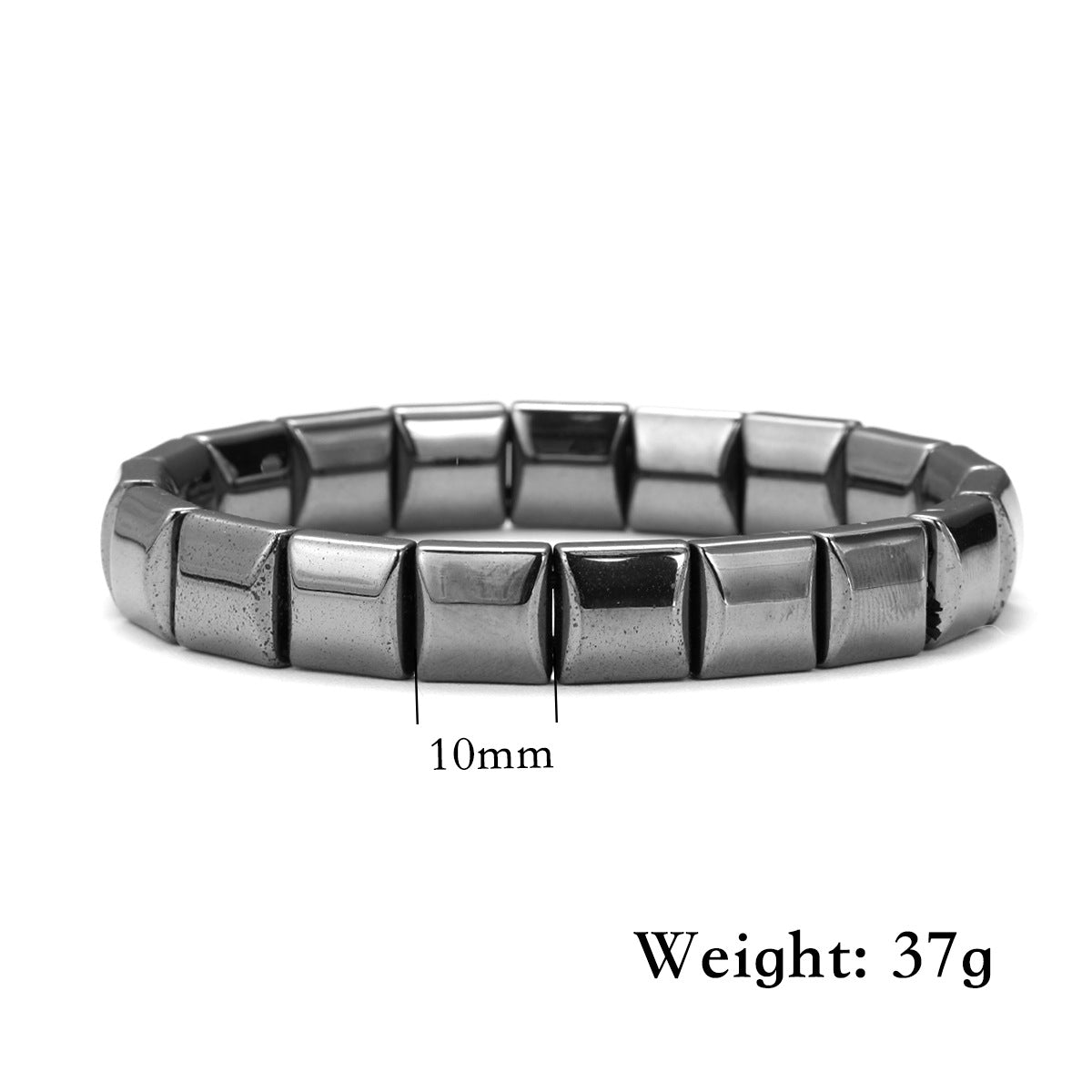 Black Tourmaline Magnetic Therapy Bracelet For Men And Women Round Bead Couples Accessory Bangle